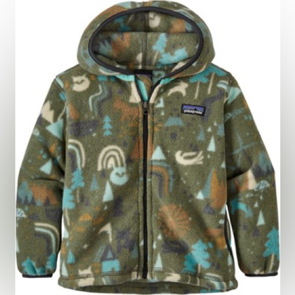 Patagonia Synchilla Woodland Pattern
Fleece Zip Up Hoodie